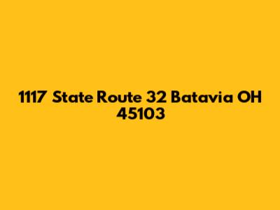 1117 State Route 32 Batavia OH 45103