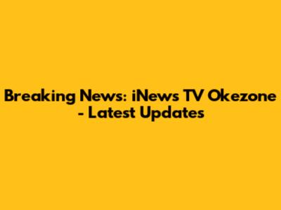 Breaking News: iNews TV Okezone - Latest Updates
