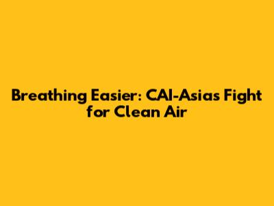 Breathing Easier: CAI-Asia's Fight for Clean Air