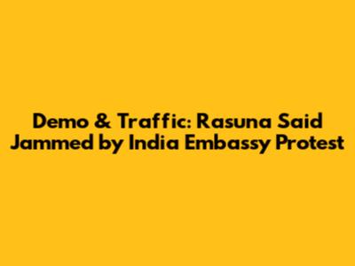 Demo & Traffic: Rasuna Said Jammed by India Embassy Protest