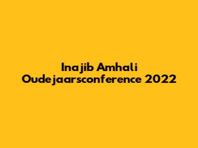 Inajib Amhali Oudejaarsconference 2022