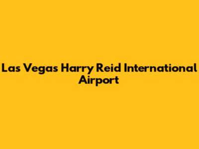 Las Vegas Harry Reid International Airport