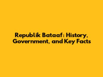 Republik Bataaf: History, Government, and Key Facts