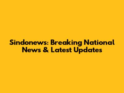 Sindonews: Breaking National News & Latest Updates
