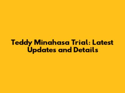 Teddy Minahasa Trial: Latest Updates and Details