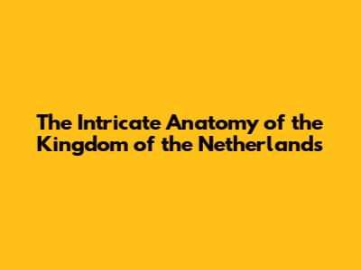 The Intricate Anatomy of the Kingdom of the Netherlands