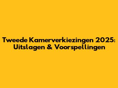Tweede Kamerverkiezingen 2025: Uitslagen & Voorspellingen