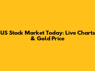 US Stock Market Today: Live Charts & Gold Price