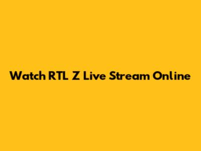 Watch RTL Z Live Stream Online