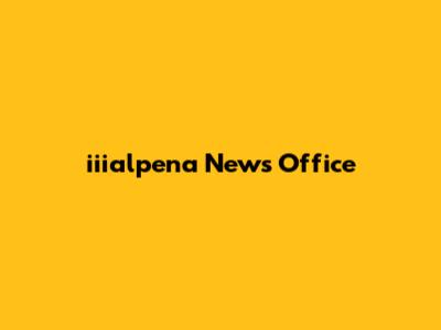 iiialpena News Office